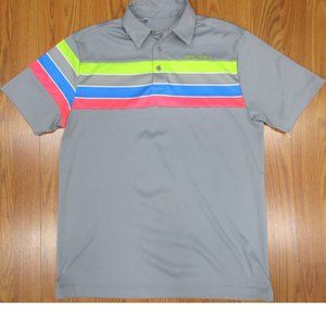 UNDER ARMOUR POLY/SPANDEX GOLF SHIRT Sz MEDIUM, M